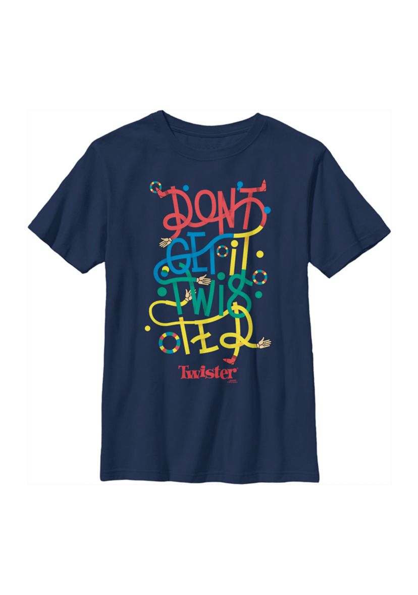 Boys 8-20  Twisted Text Stack Graphic T-Shirt
