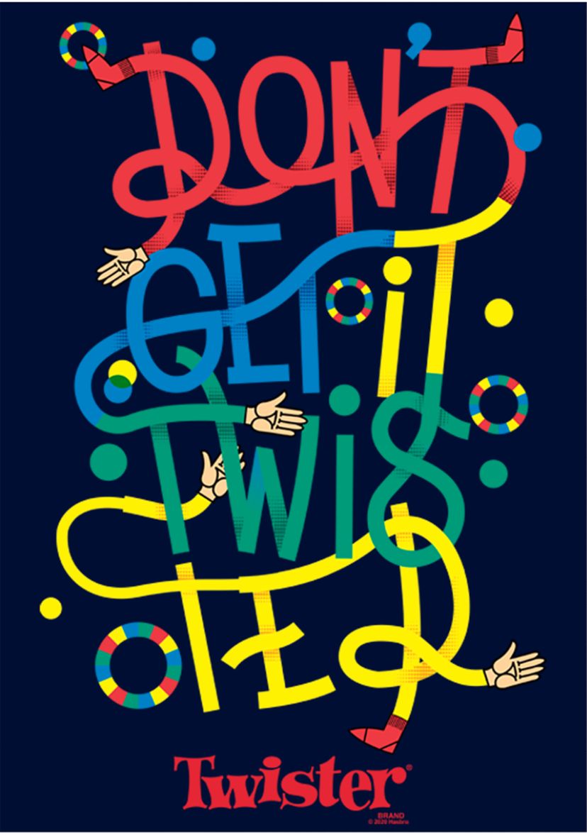 Boys 8-20  Twisted Text Stack Graphic T-Shirt