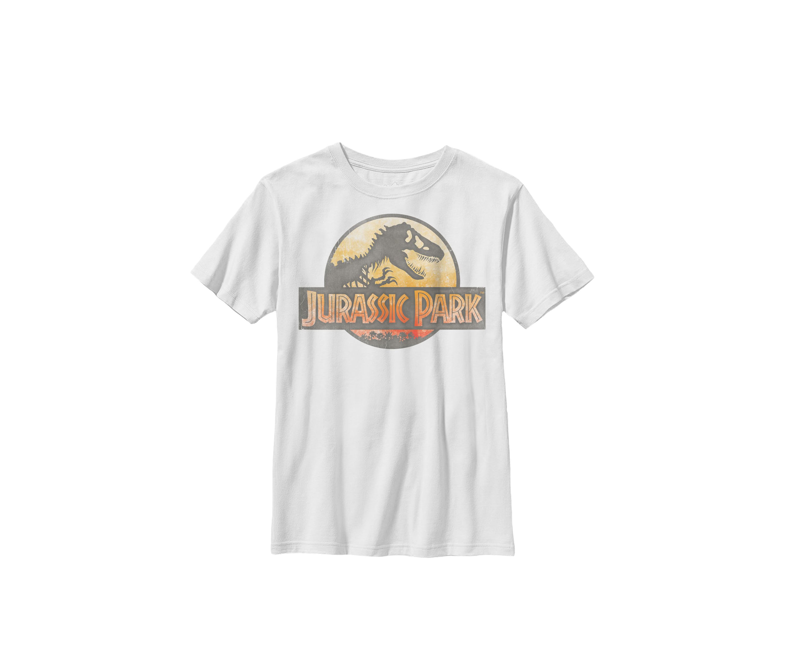  Reddish Orange Safari Logo Crew Graphic T-Shirt