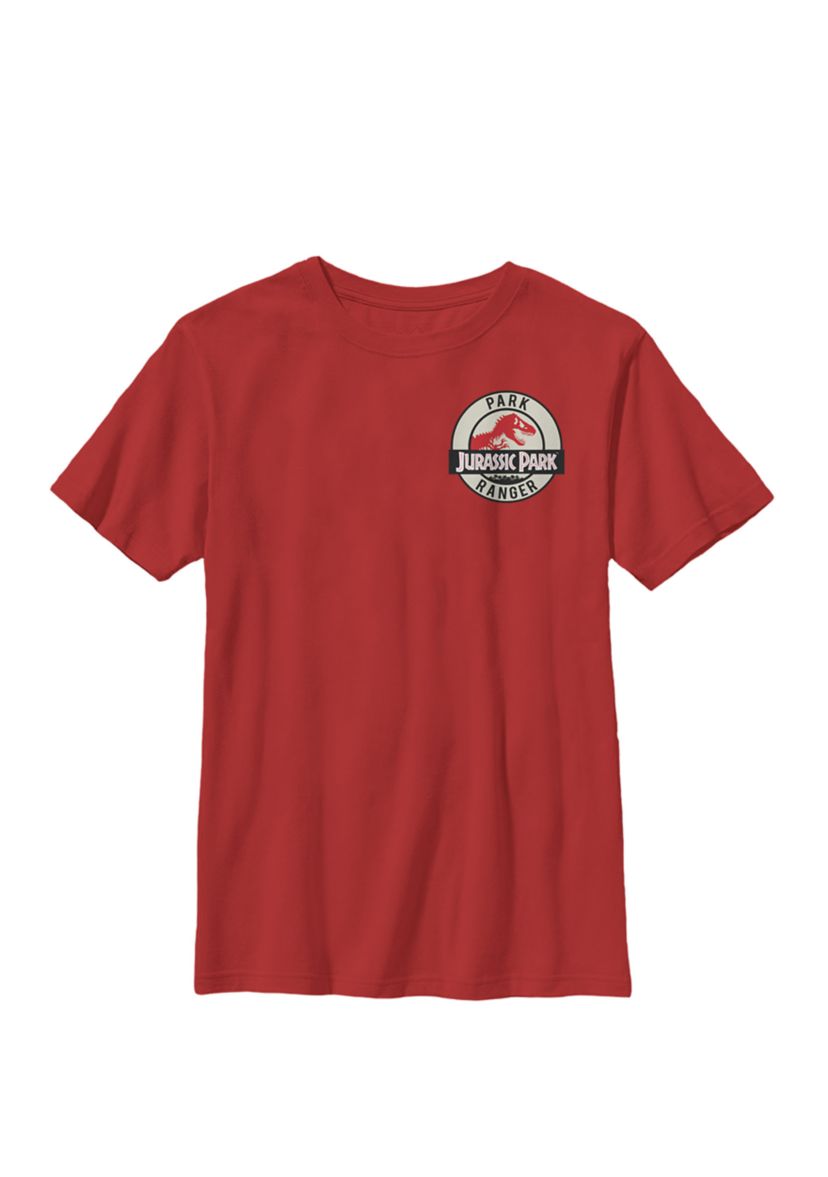  Ranger Logo Tan Badge Crew Graphic T-Shirt