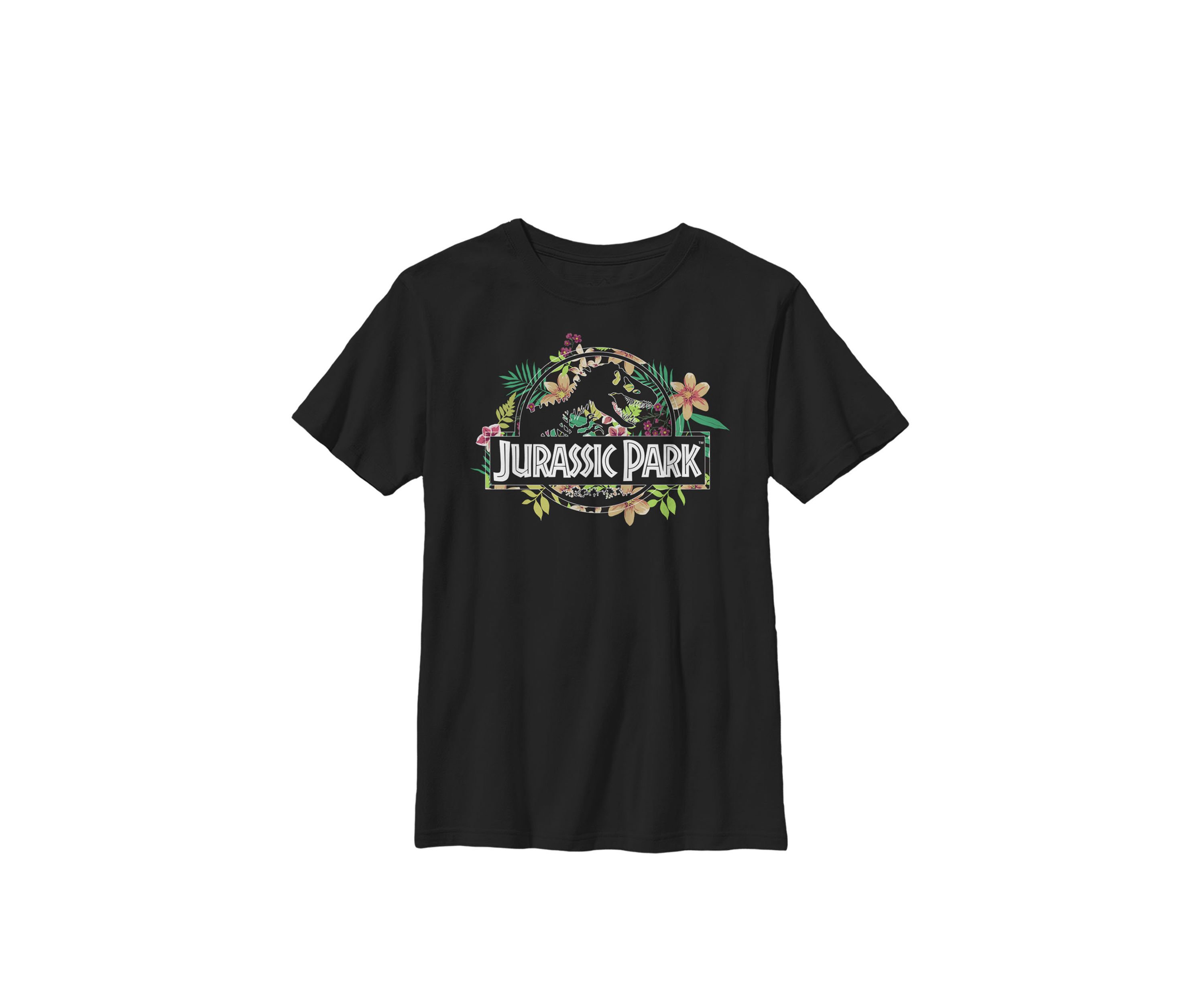 Floral Tropical Fossil Logo Crew Graphic T-Shirt