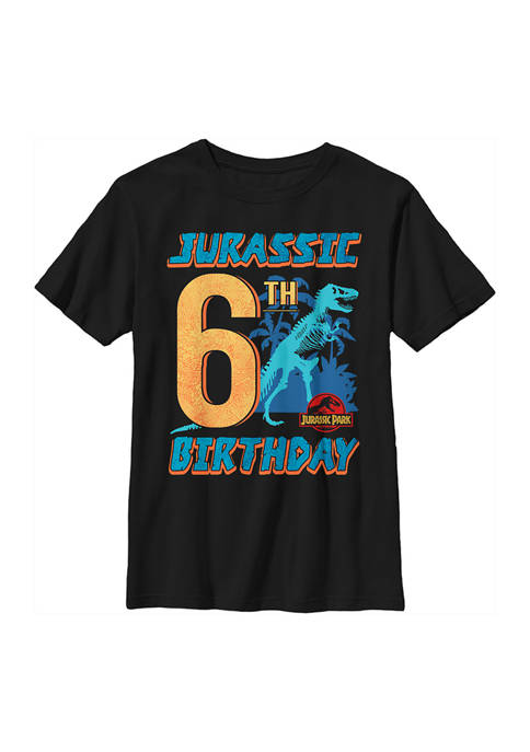 Jurassic Park Boys 4-7 Jurassic 6th Birthday Graphic