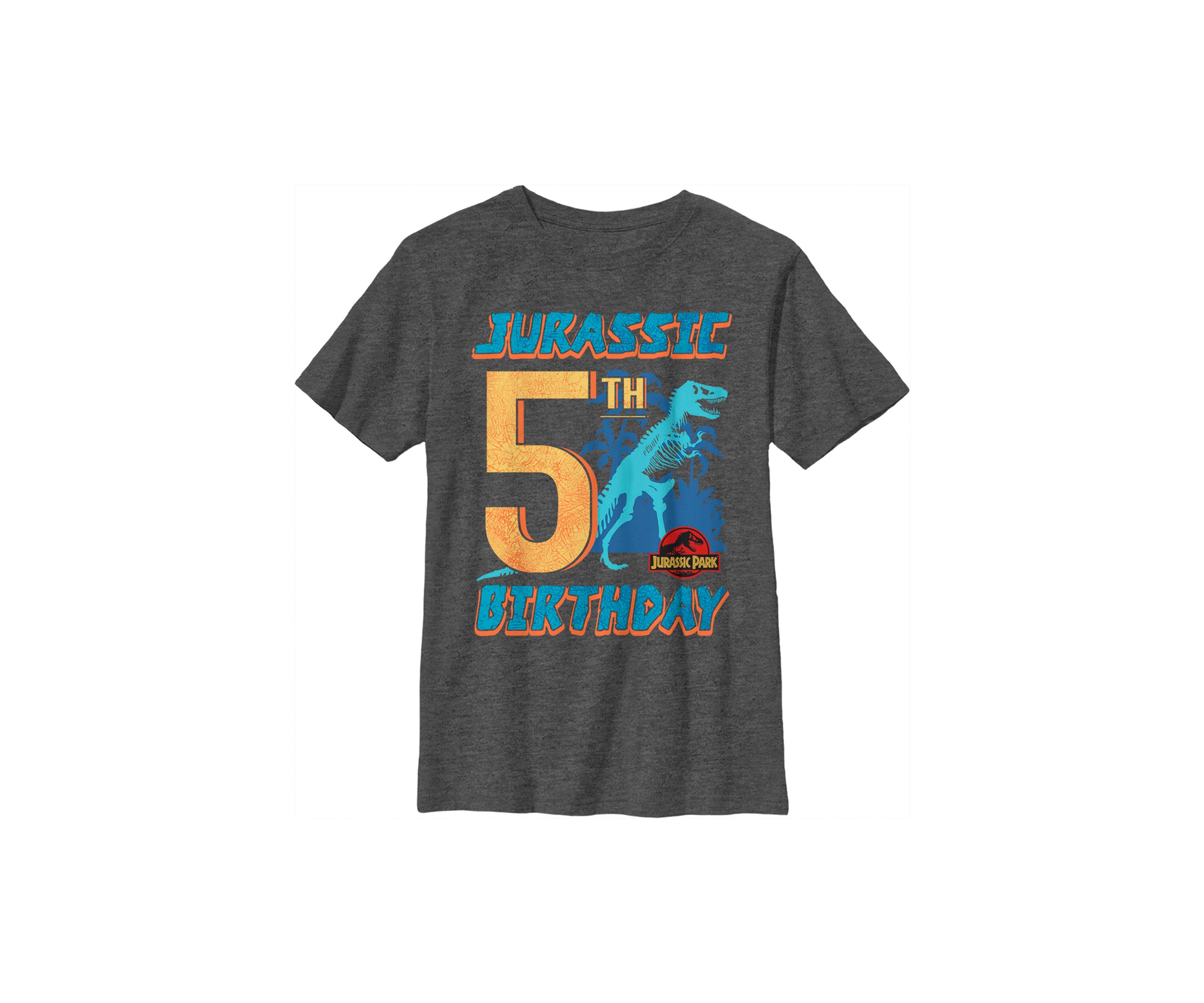 Boys 4-7  Jurassic 5th Birthday Graphic T-Shirt