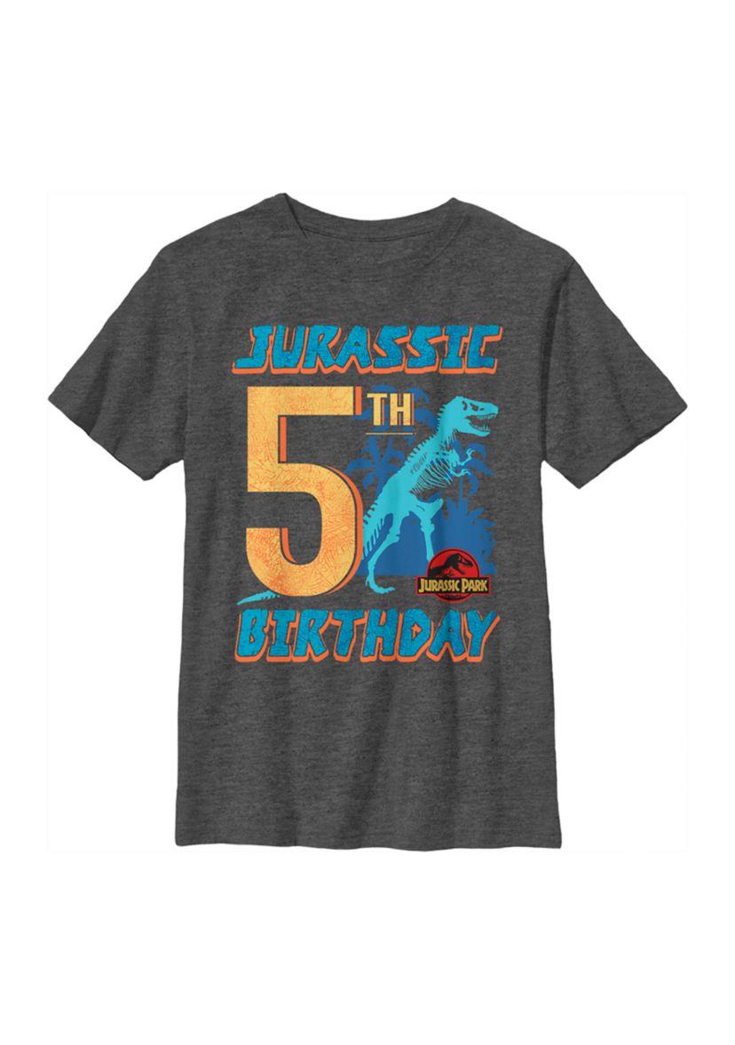 Boys 4-7  Jurassic 5th Birthday Graphic T-Shirt
