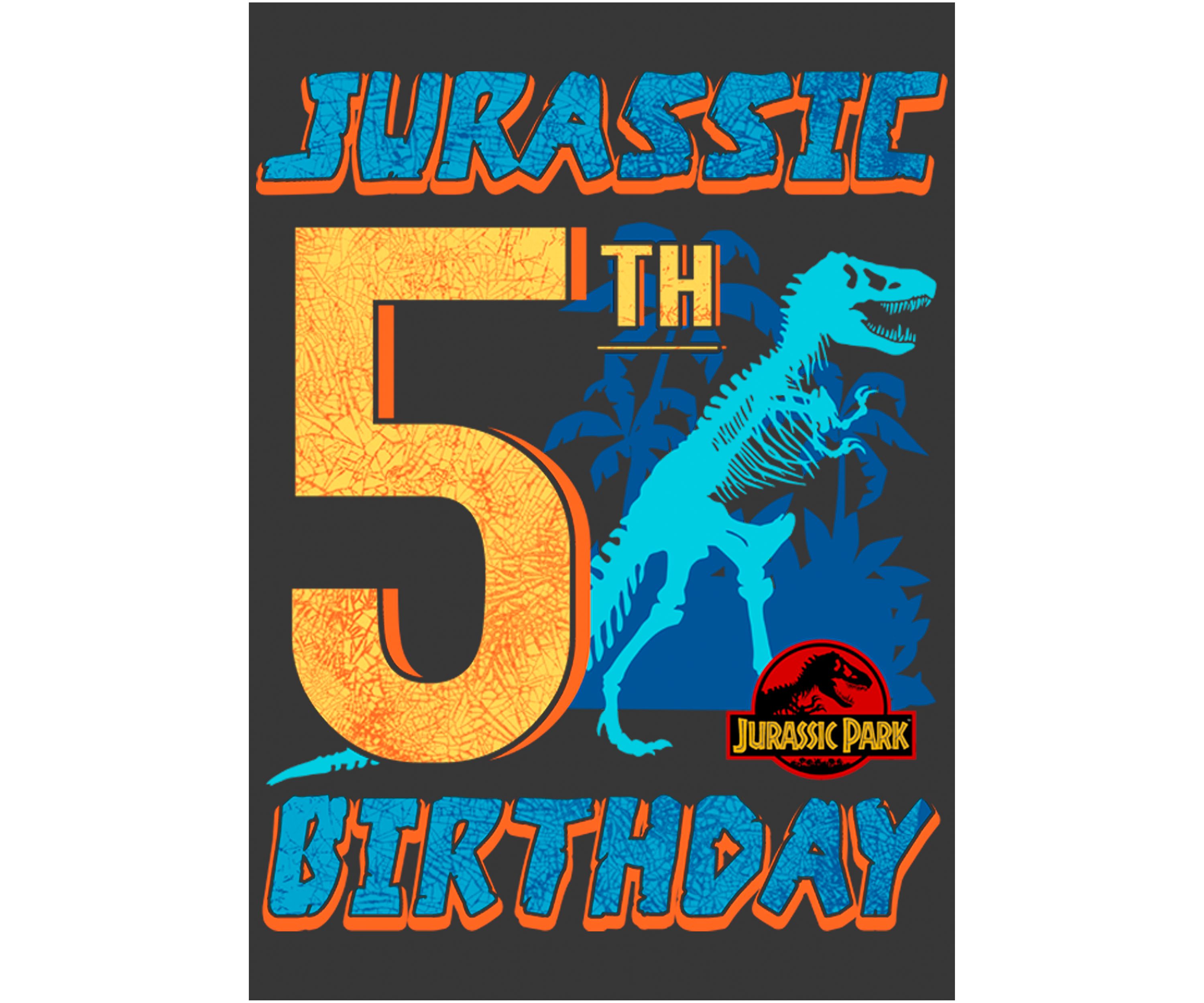 Boys 4-7  Jurassic 5th Birthday Graphic T-Shirt