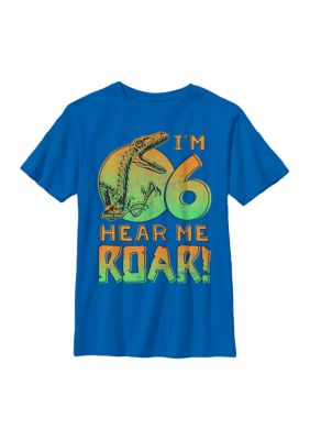Jurassic Park Boys 4-7 Roaring 6 Years Graphic T-Shirt, Small