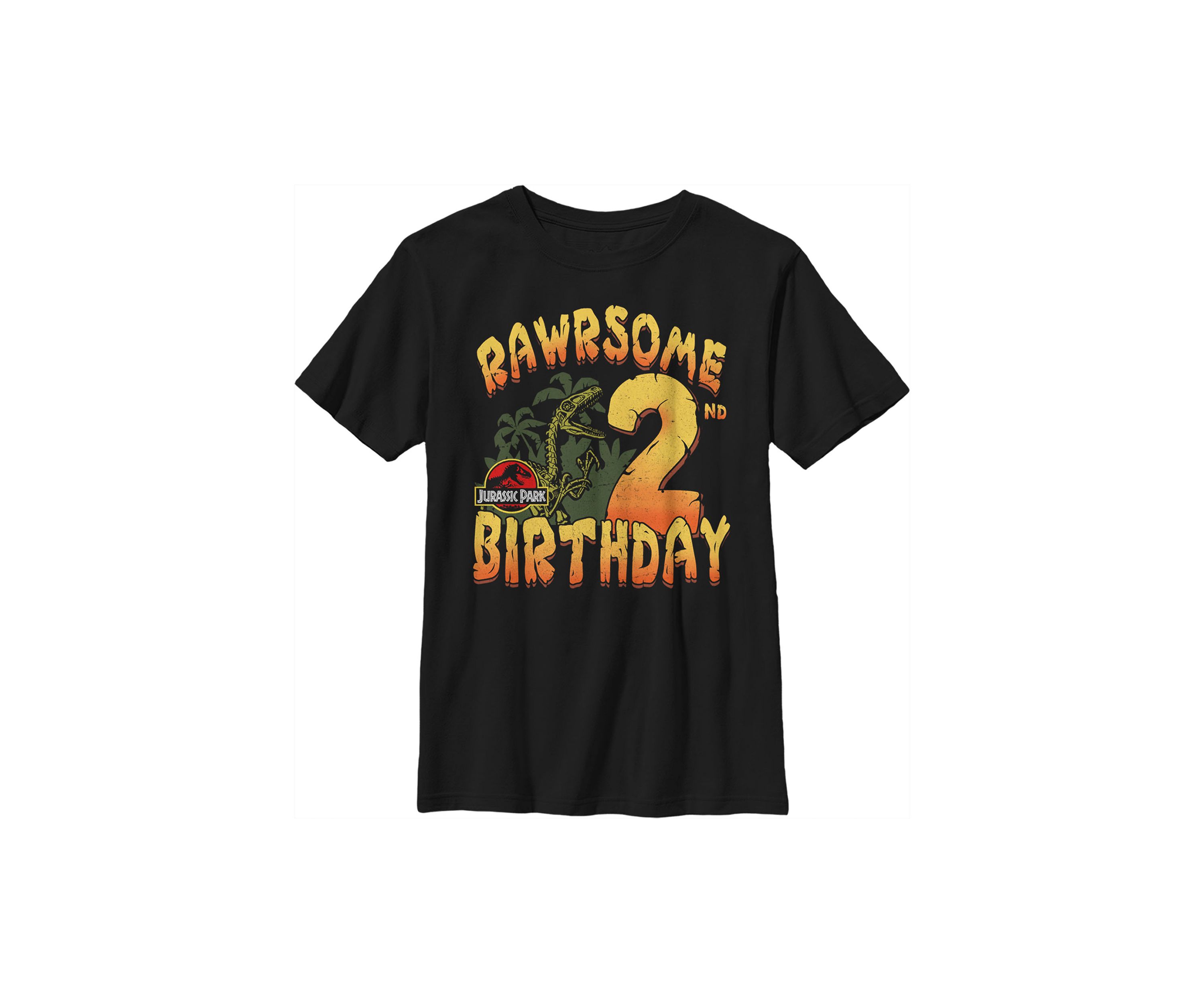Boys 4-7  Rawrsome 2nd Birthday Graphic T-Shirt