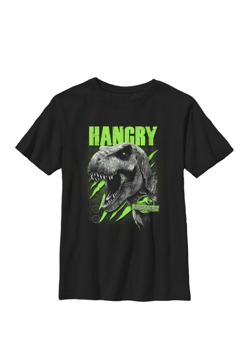  HANGRY Green T Rex Claw Marks Crew Graphic T-Shirt