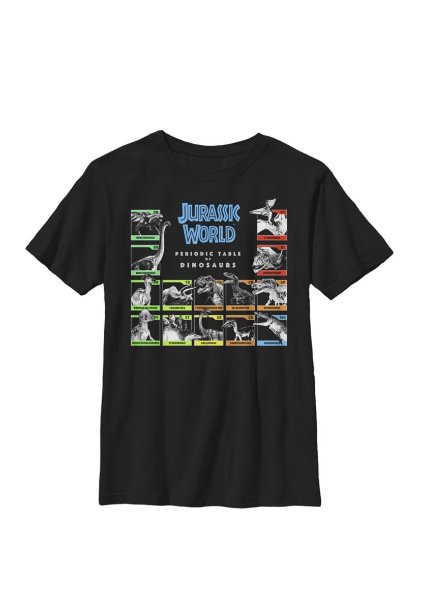  Periodic Table of Dinosaurs Crew Graphic T-Shirt