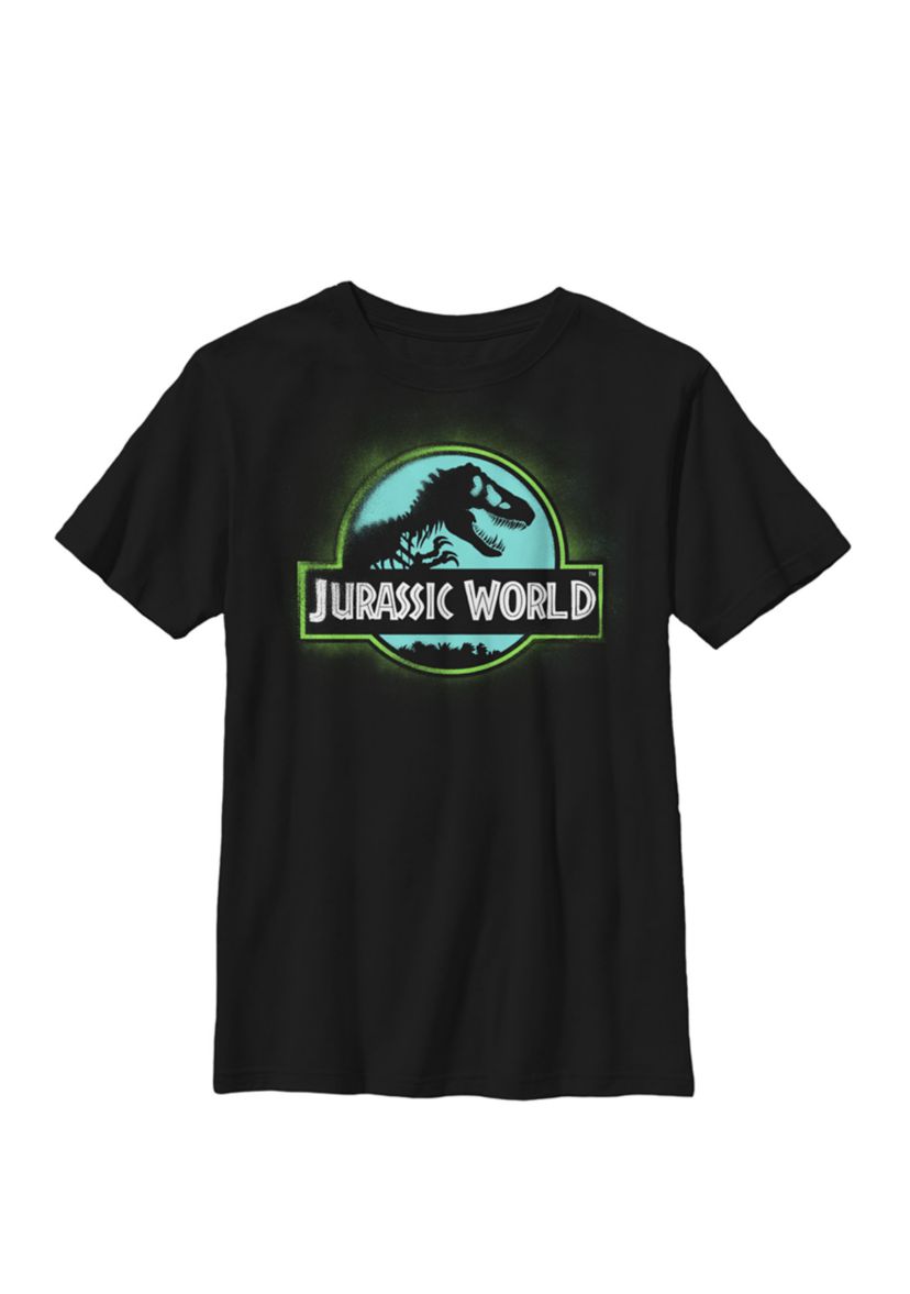 Two Logo Graffiti Spray Paint Crew Graphic T-Shirt