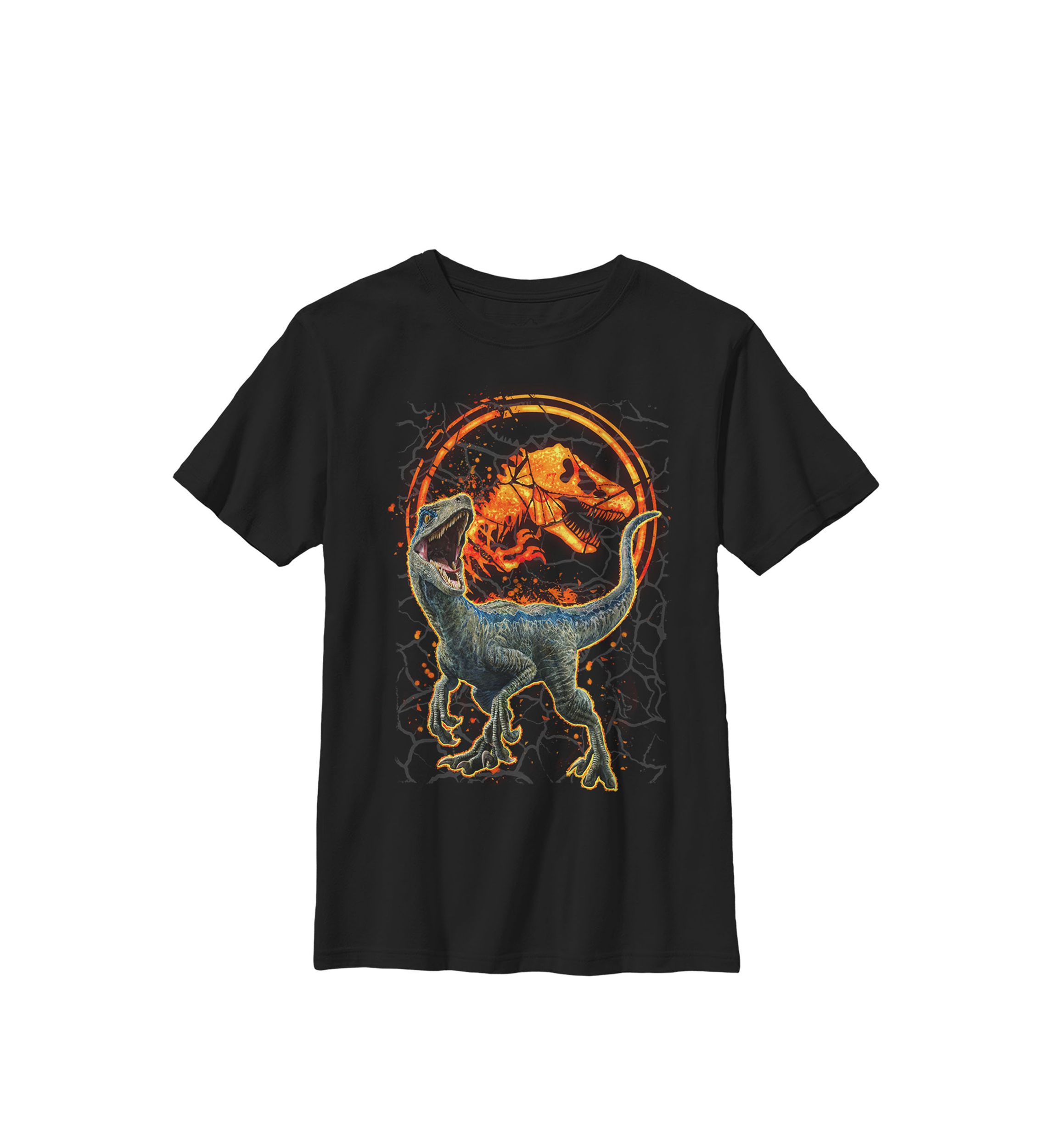 Two Blue Raptor Magma Icon Crew Graphic T-Shirt