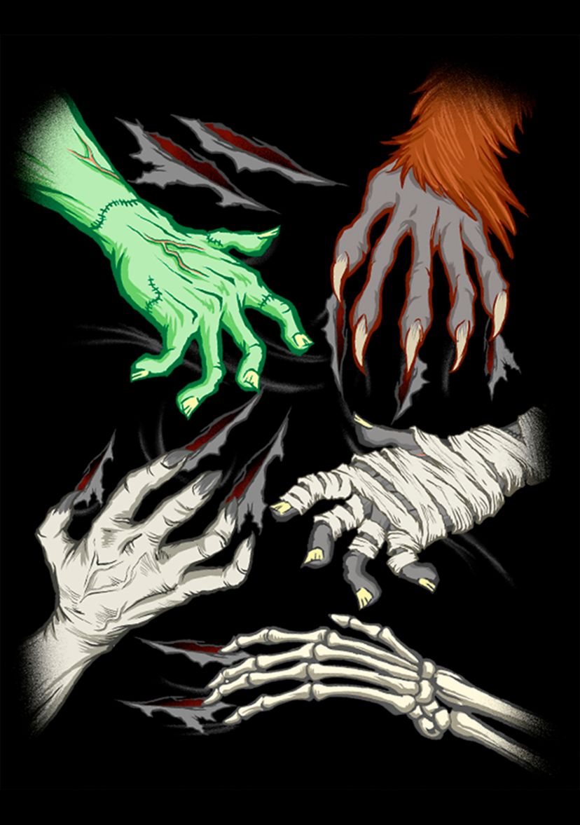 Boys 4-7 Monster Hands T-Shirt