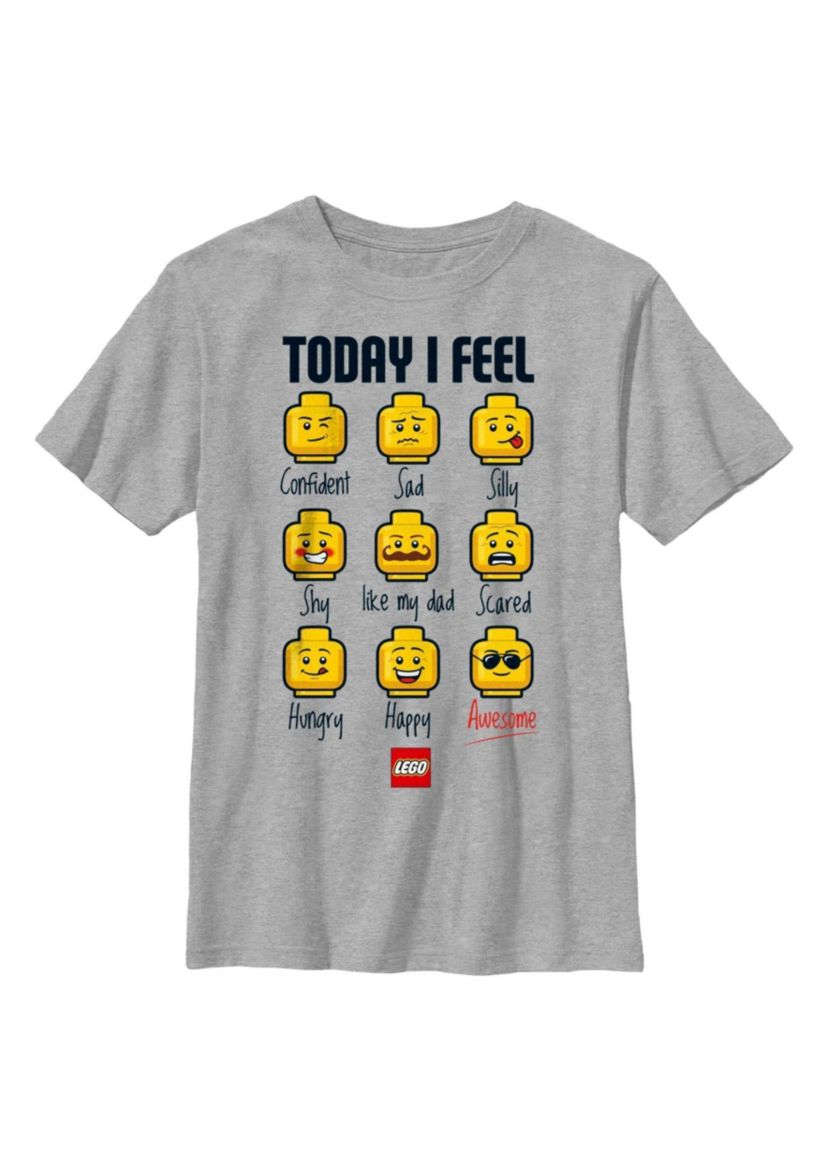 Expressions Of Lego Guy Graphic T-Shirt