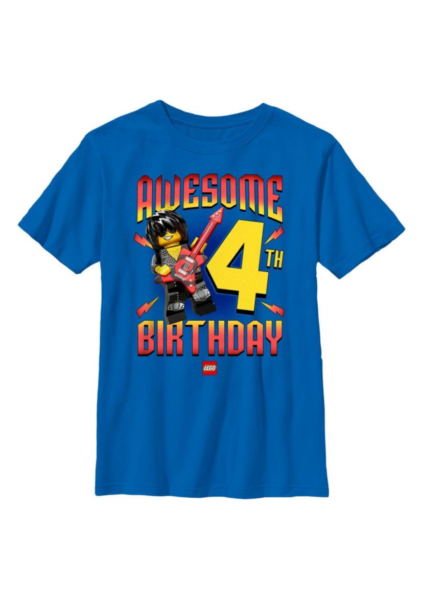 Awesome Lego Birthday 4 Graphic T-Shirt