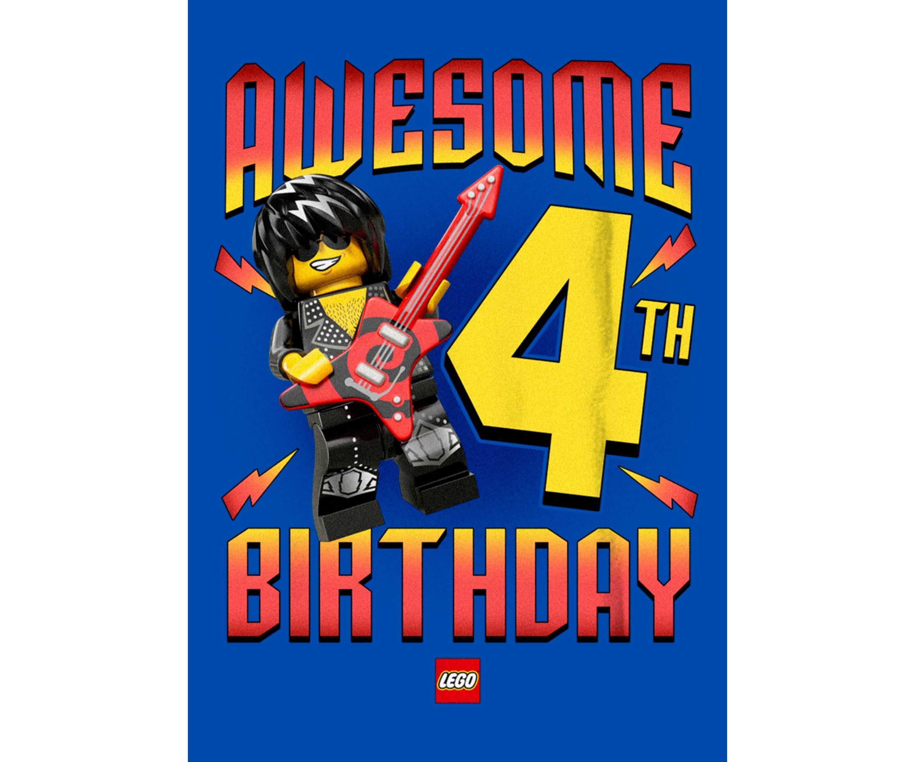 Awesome Lego Birthday 4 Graphic T-Shirt