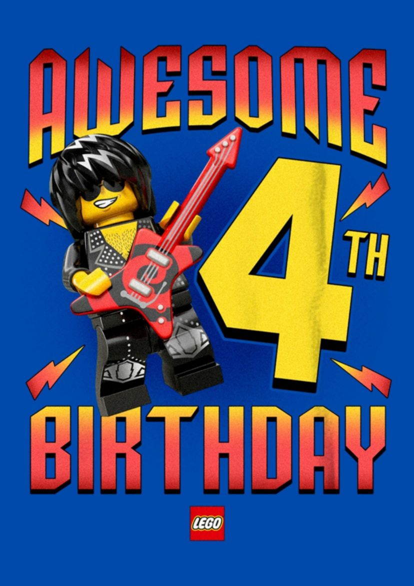 Awesome Lego Birthday 4 Graphic T-Shirt