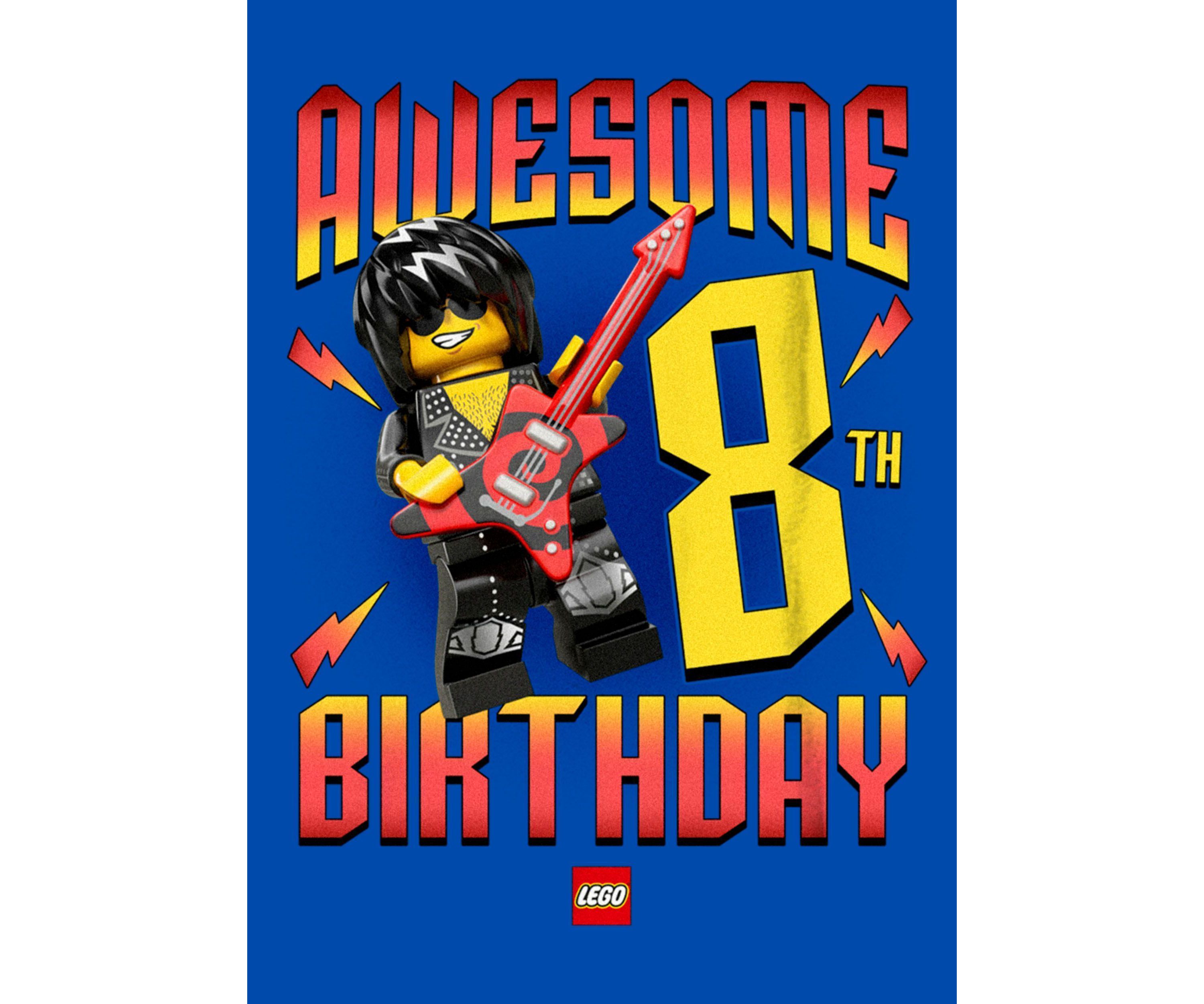 Awesome Lego Birthday 8 Graphic T-Shirt