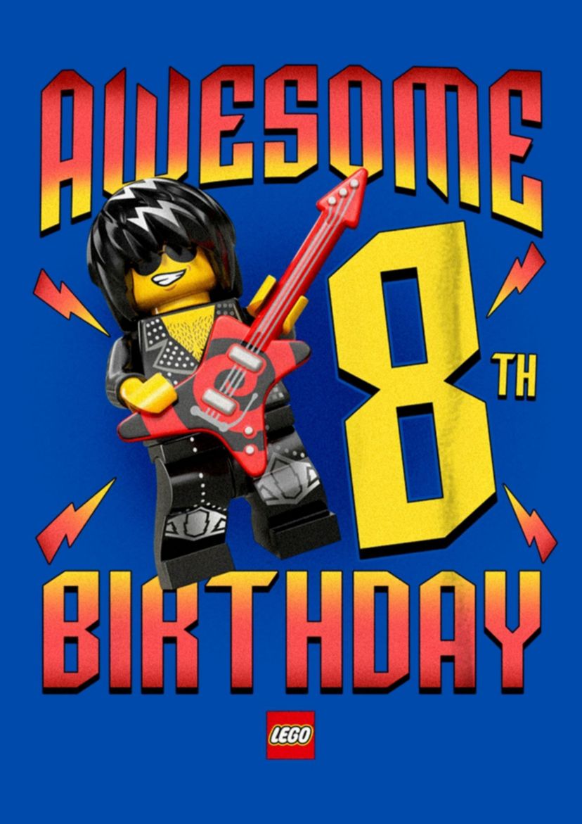 Awesome Lego Birthday 8 Graphic T-Shirt