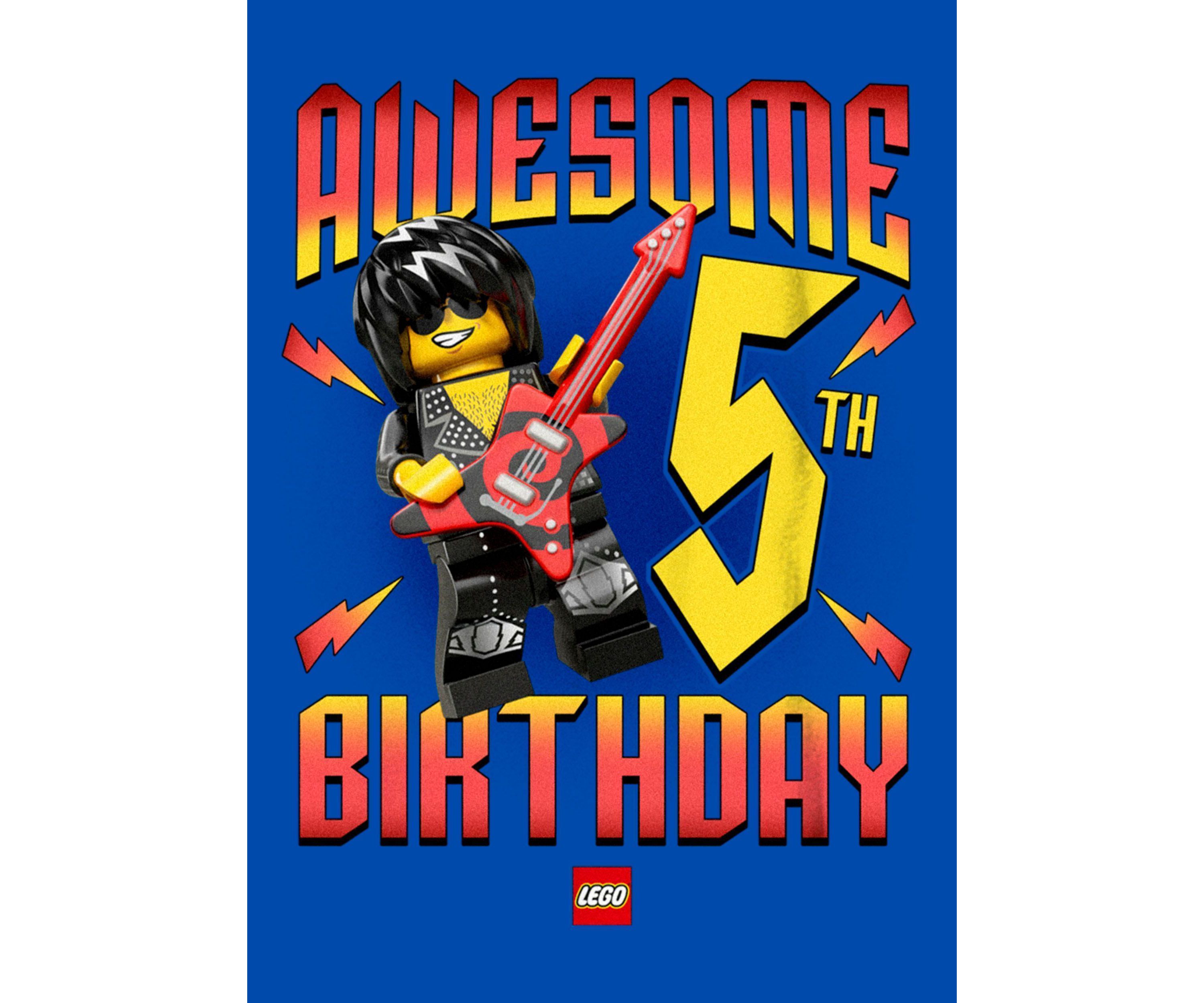 Awesome Lego Birthday 5 Graphic T-Shirt