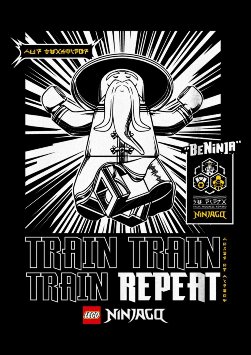 Train Repeat Graphic T-Shirt