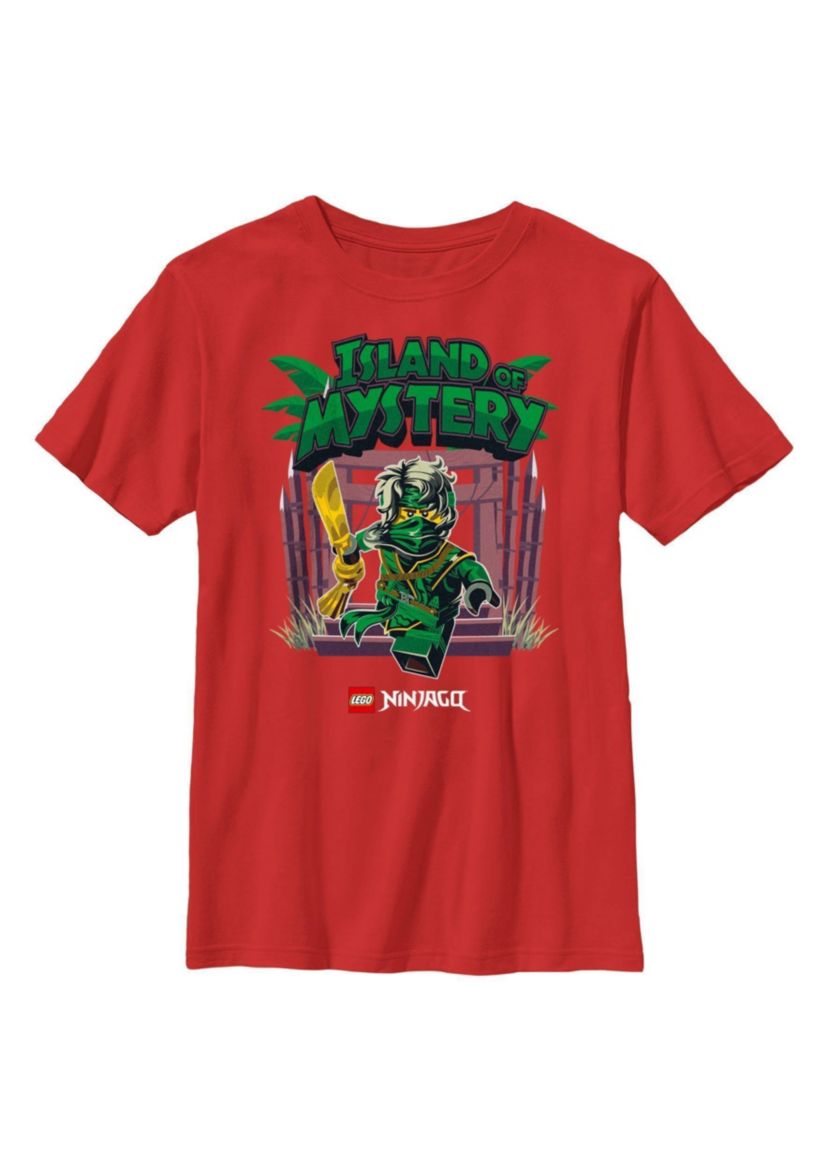 Green Ninja Mystery Island Graphic T-Shirt