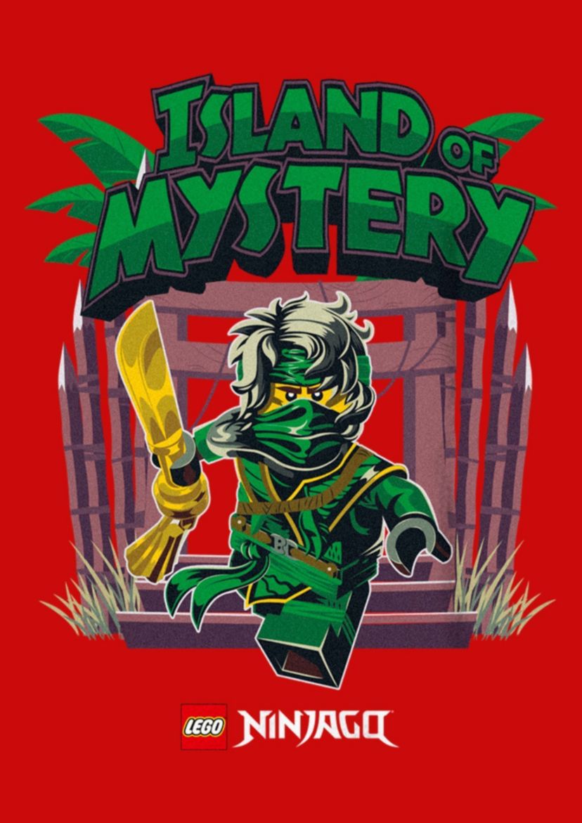 Green Ninja Mystery Island Graphic T-Shirt