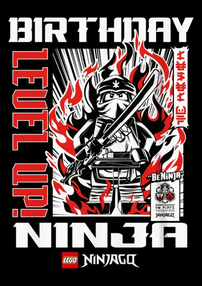 Birthday Ninja Graphic T-Shirt