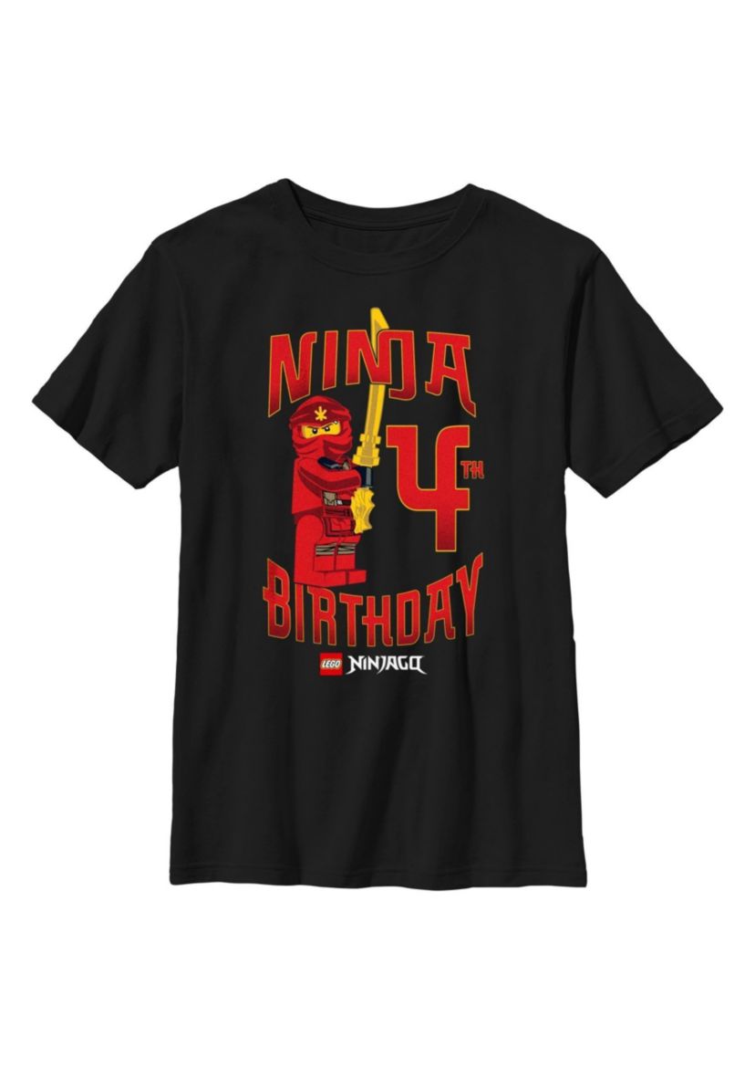 Ninja Birthday 4 Graphic T-Shirt
