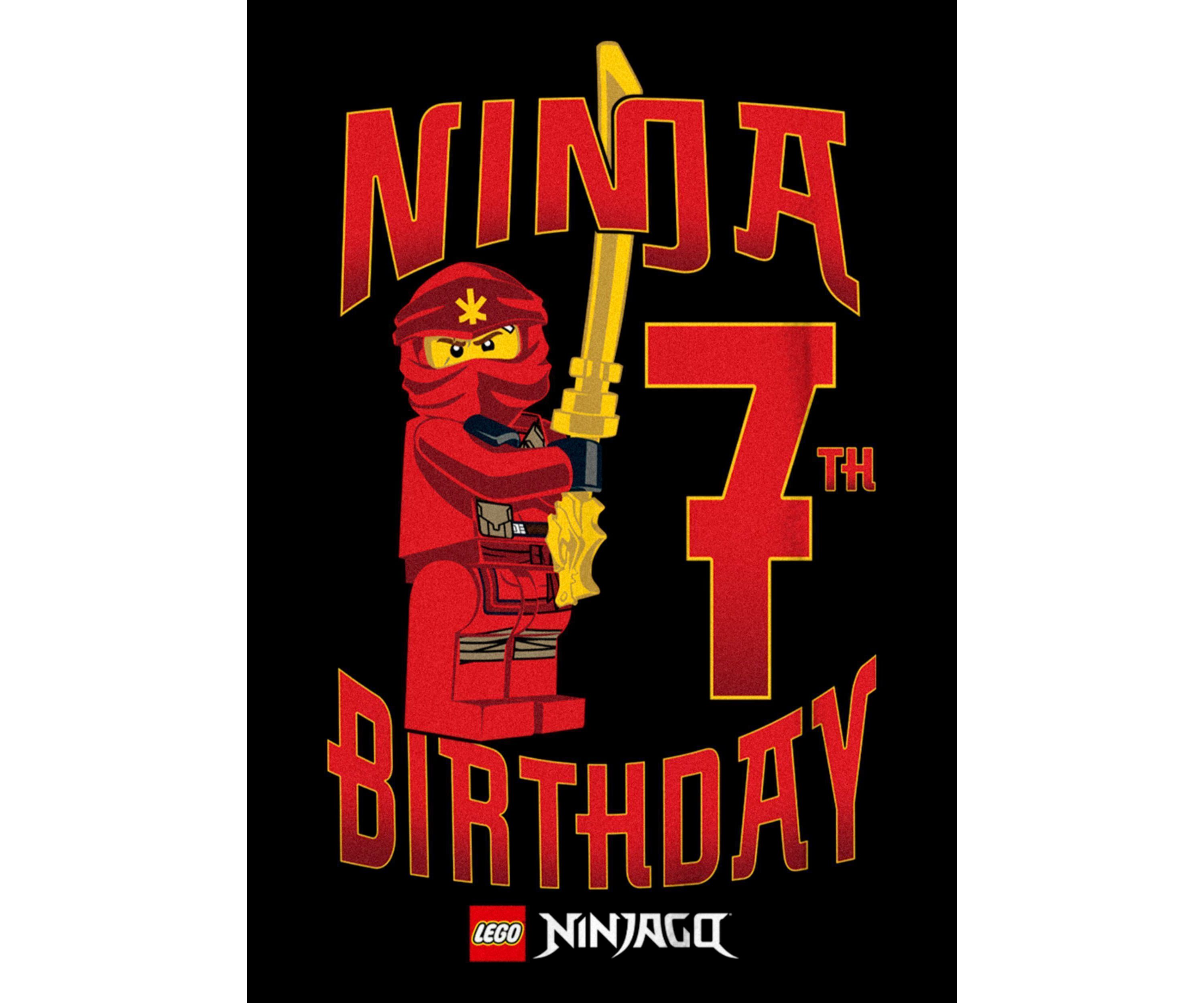 Ninja Birthday 7 Graphic T-Shirt