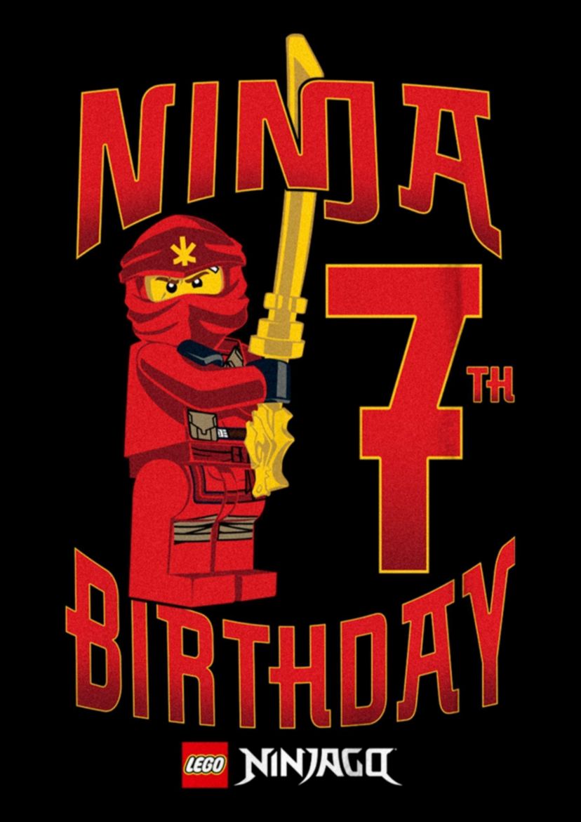 Ninja Birthday 7 Graphic T-Shirt