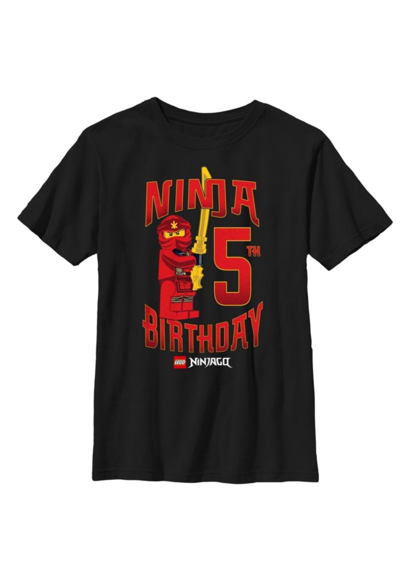 Ninja Birthday 5 Graphic T-Shirt