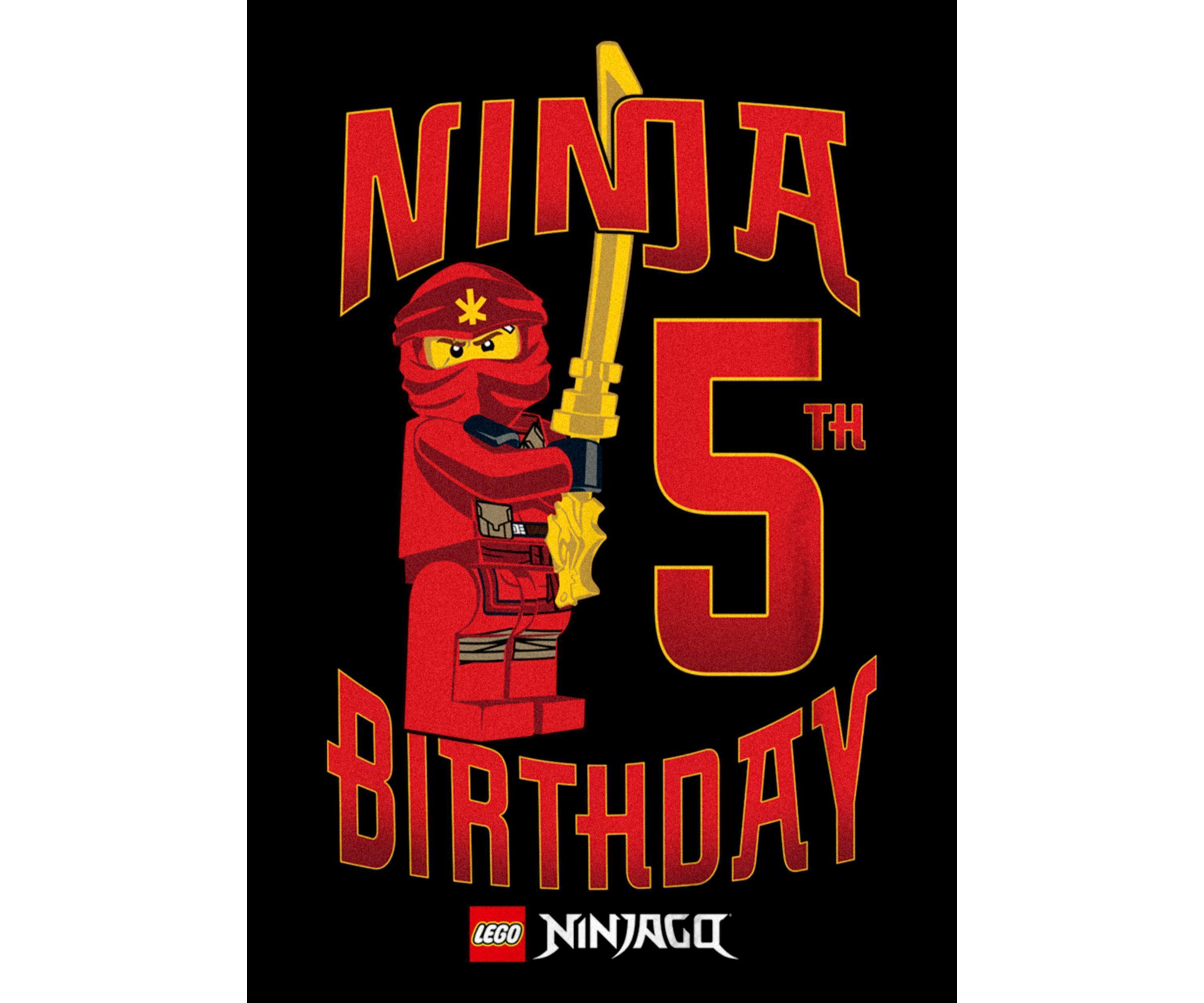 Ninja Birthday 5 Graphic T-Shirt