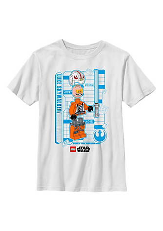 Bar Centralisere Glat Lego® Star Wars® Luke Schematic Graphic T-Shirt | belk