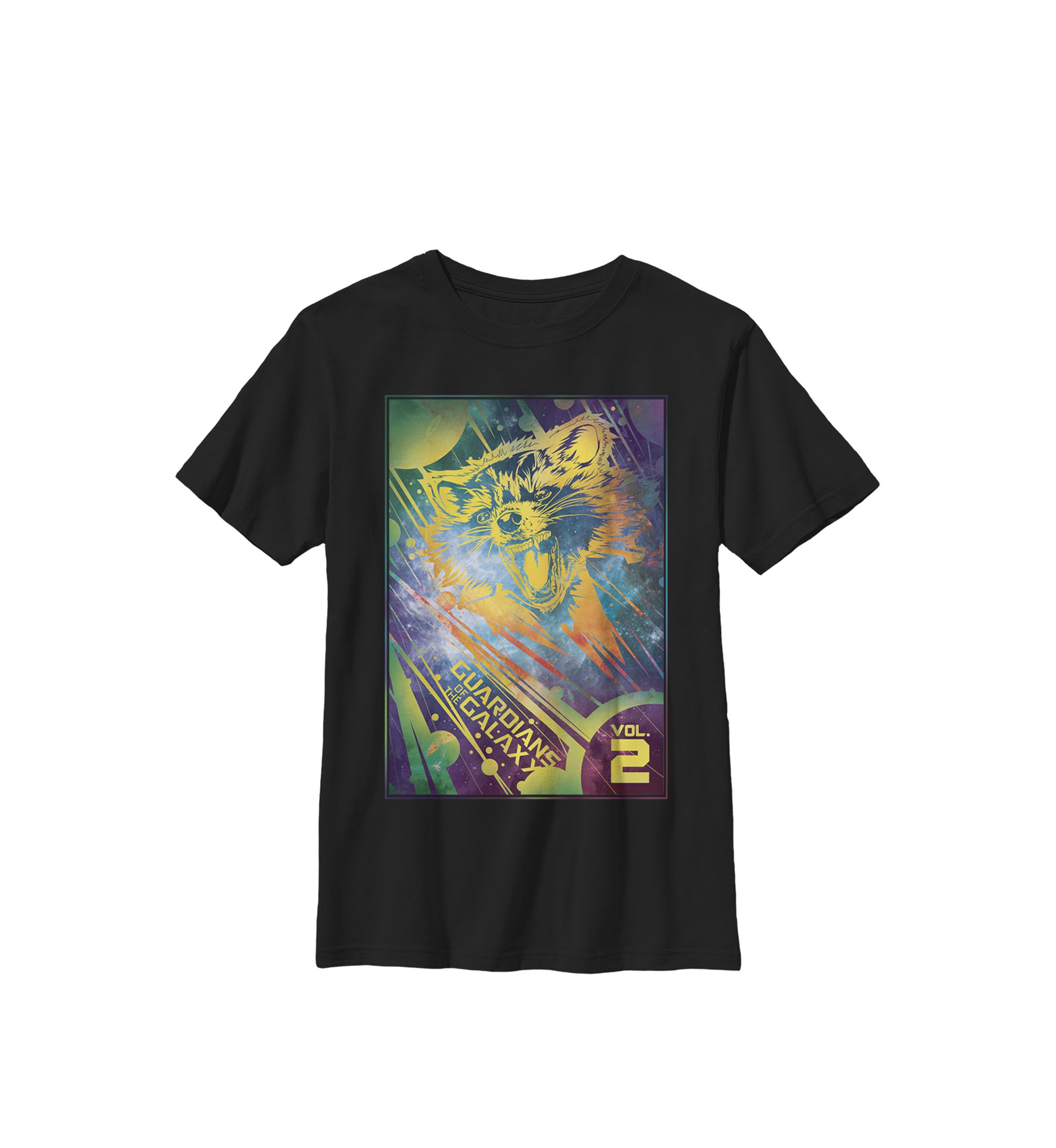  Rocket Guardians of Galaxy 2 Space Crew Graphic T-Shirt