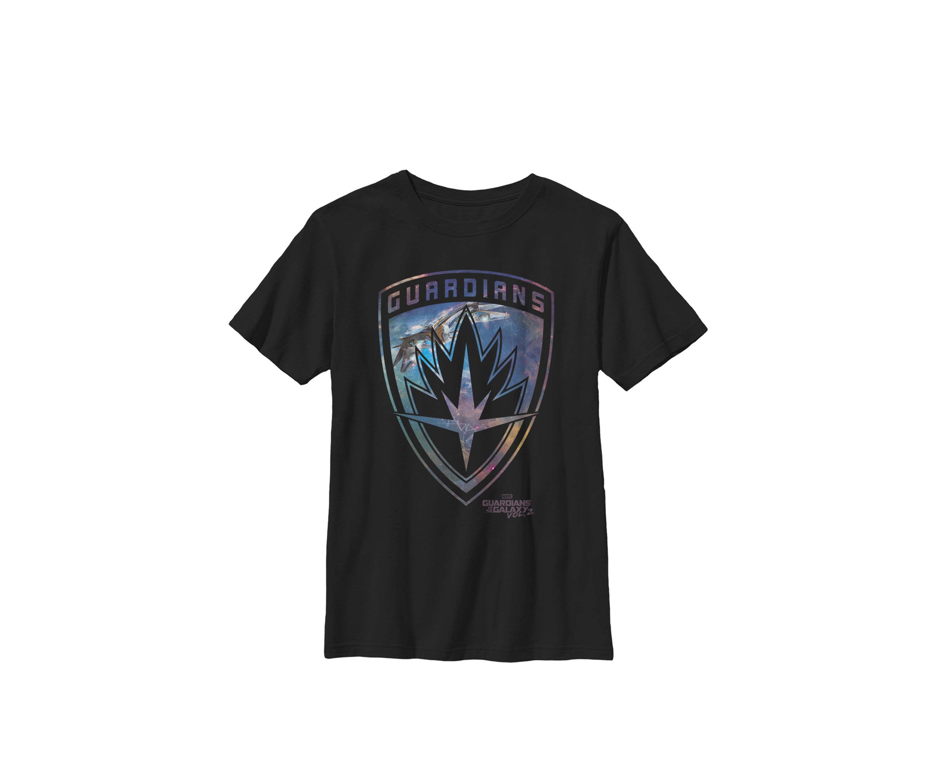  Guardians of Galaxy 2 Milano Shield Crew Graphic T-Shirt