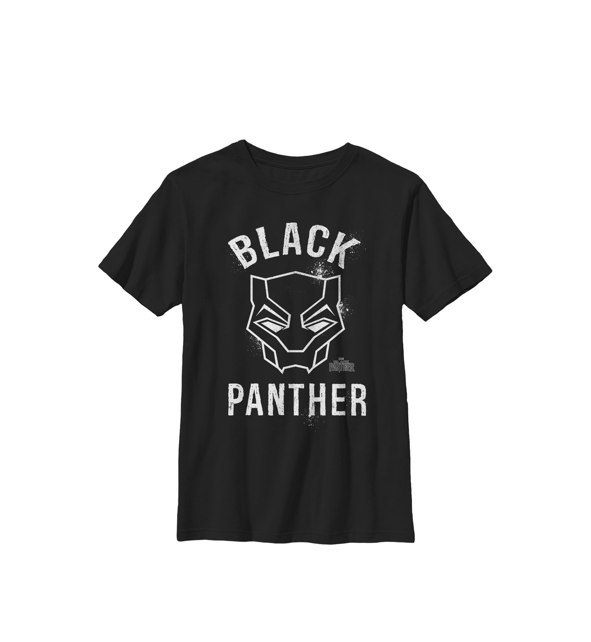 Black Panther Movie Collegiate Graffiti Mask Crew Graphic T-Shirt