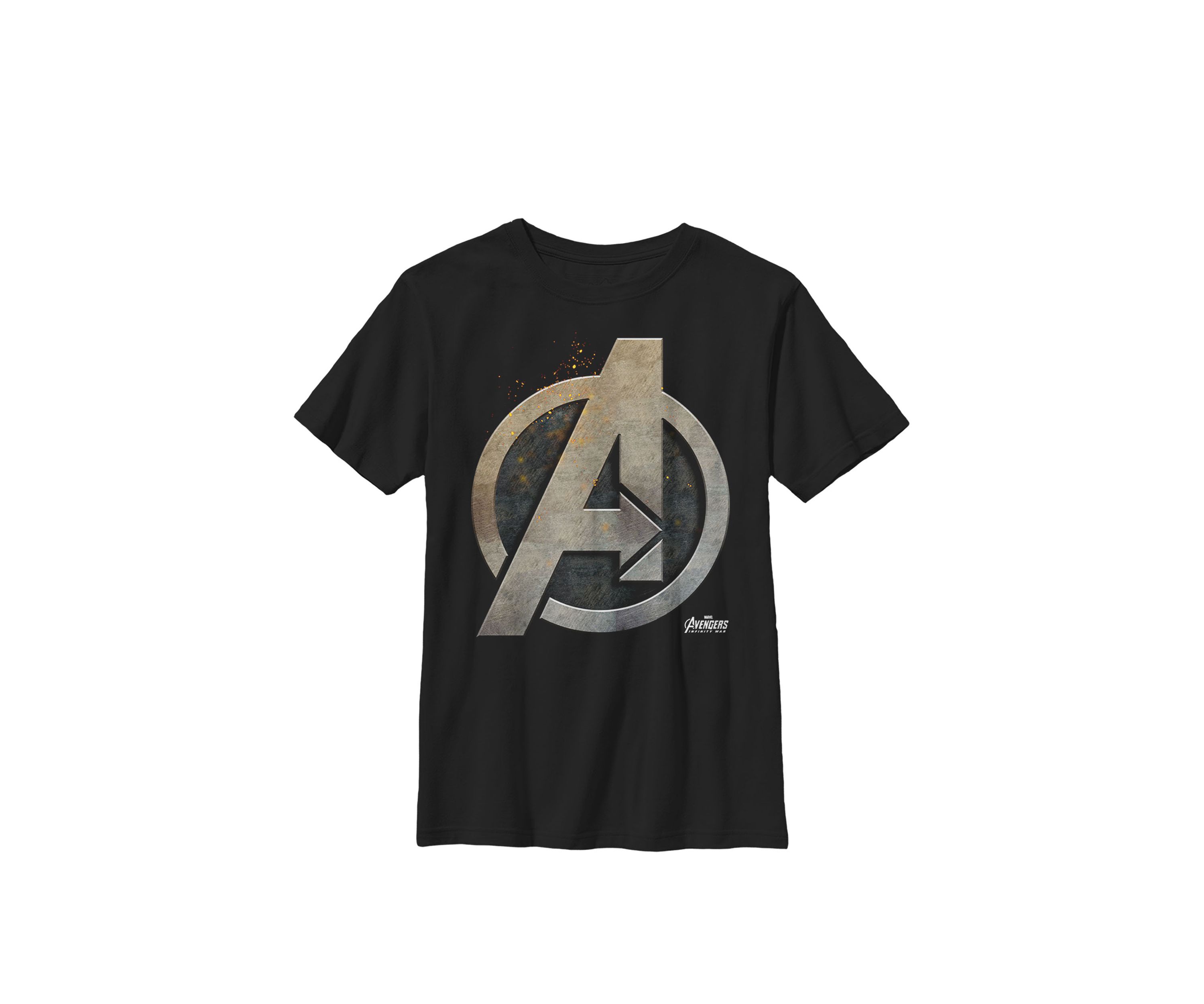 Avengers Infinity War Steel Symbol Crew Graphic T-Shirt