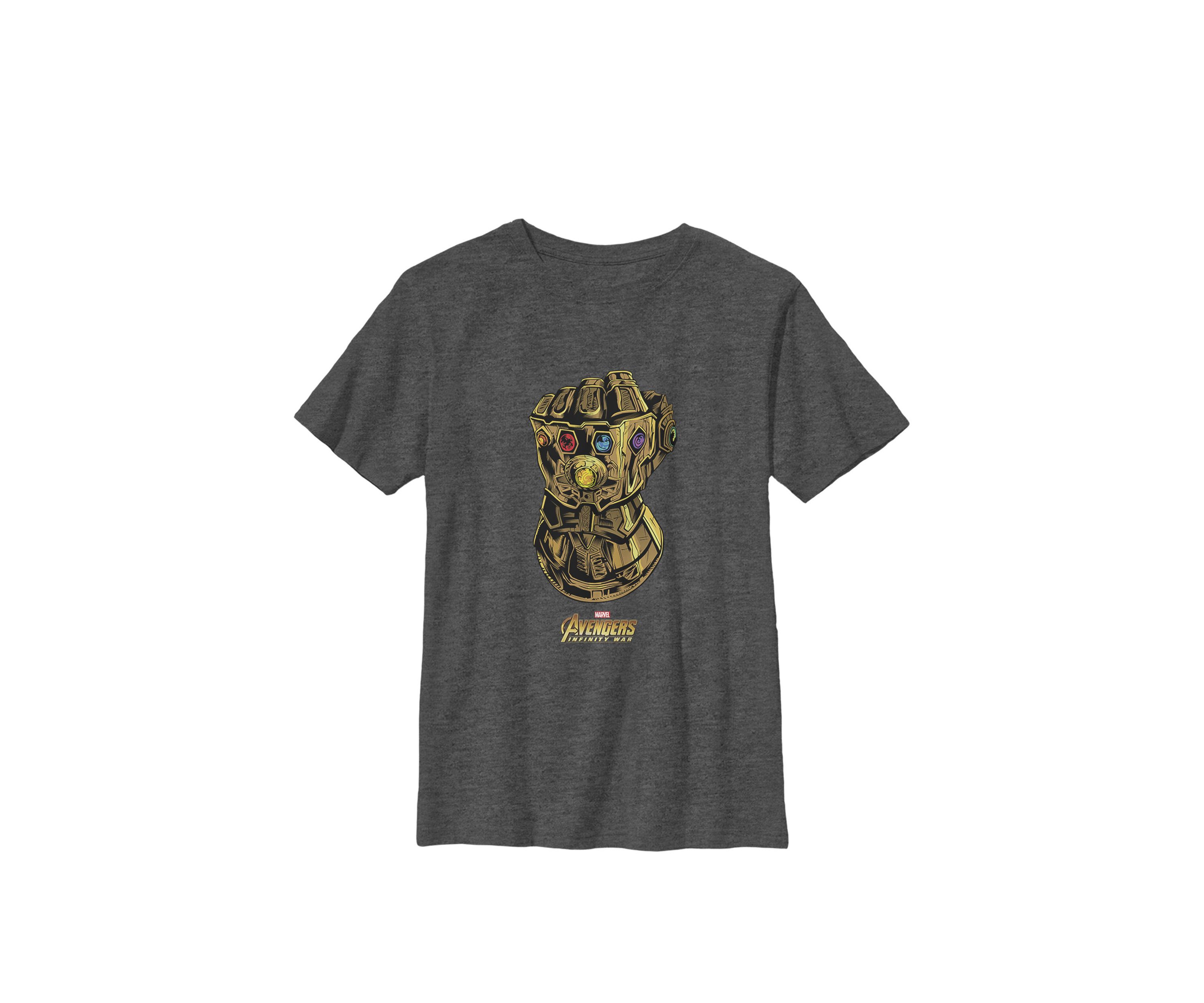 Avengers Infinity War Gauntlet Gems Crew Graphic T-Shirt