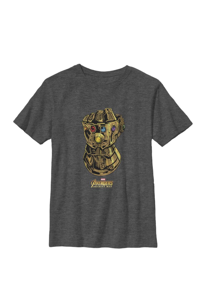 Avengers Infinity War Gauntlet Gems Crew Graphic T-Shirt