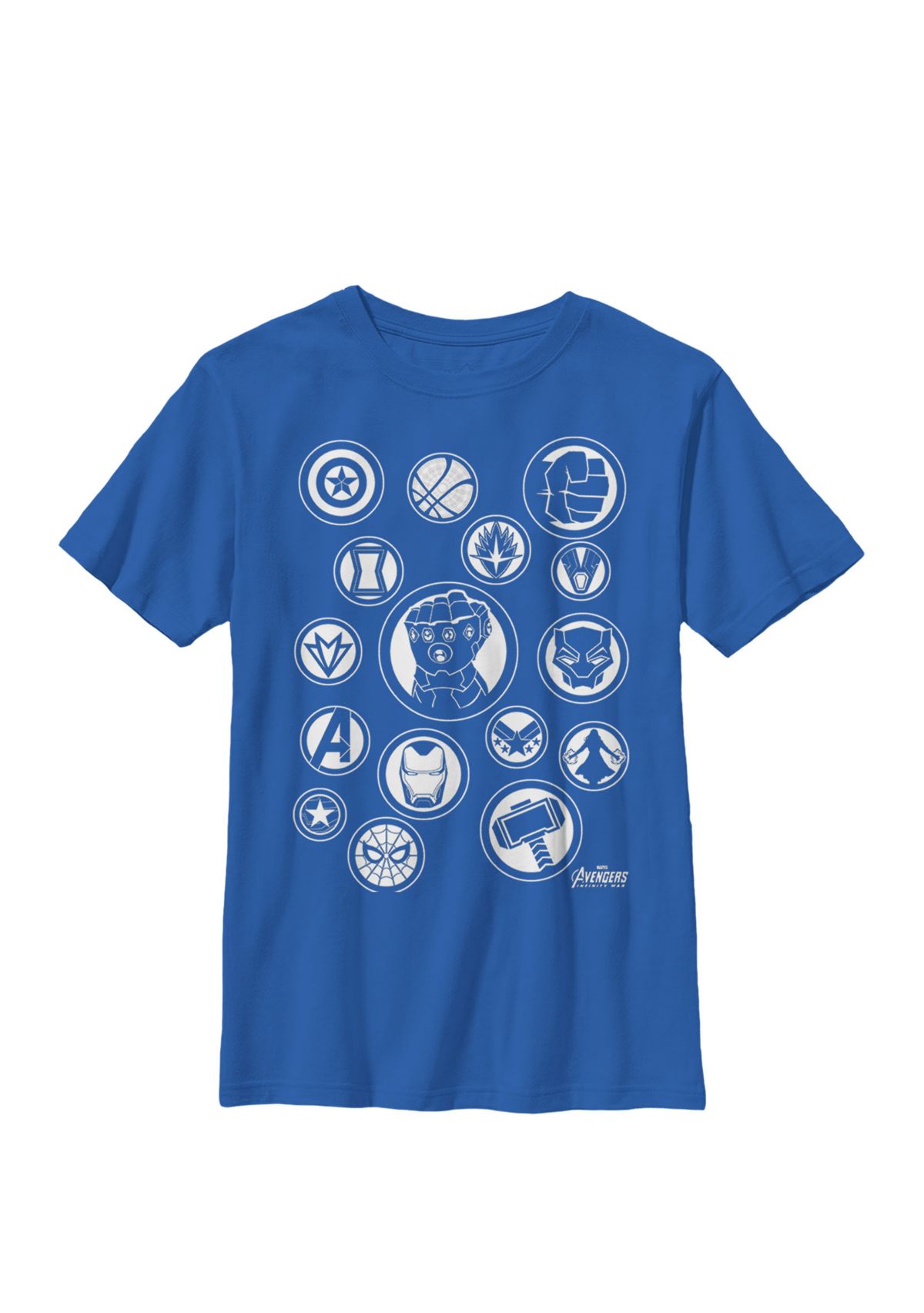  Avengers Infinity War Tonal Hero Icon Crew Graphic T-Shirt