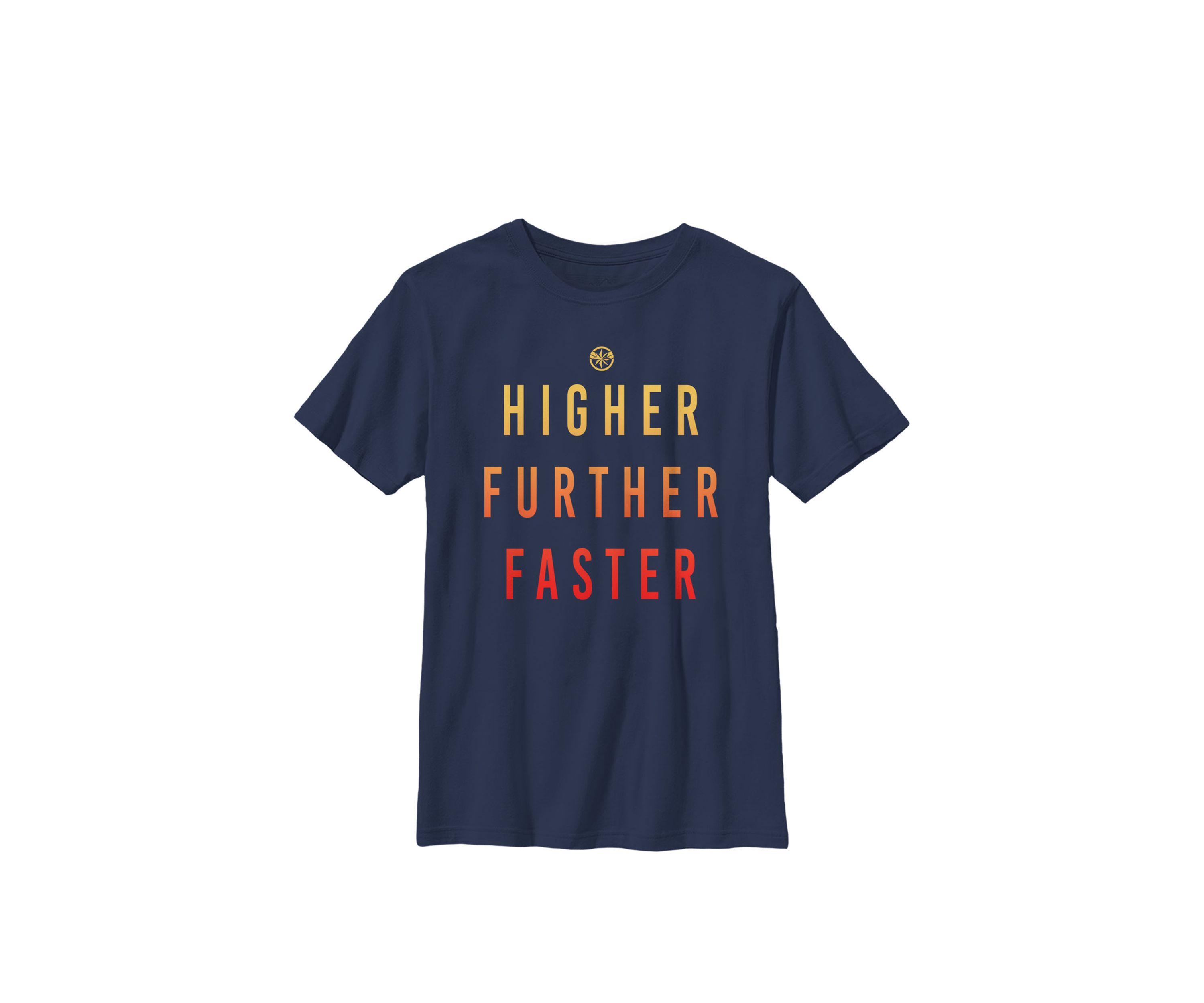 Captain Higher Further Faster Crew Graphic T-Shirt