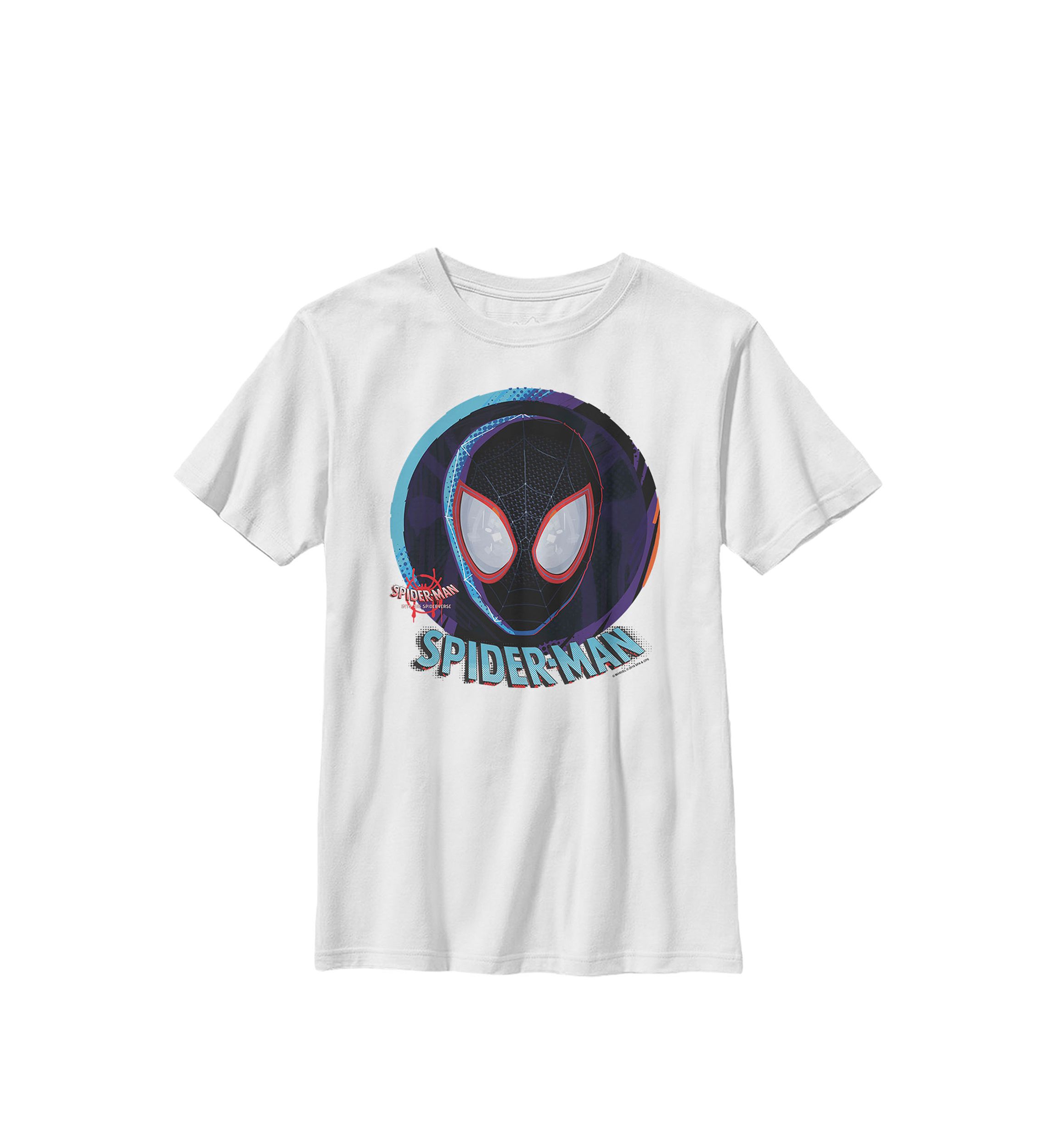 Spiderverse Mask In Sphere Crew Graphic T-Shirt