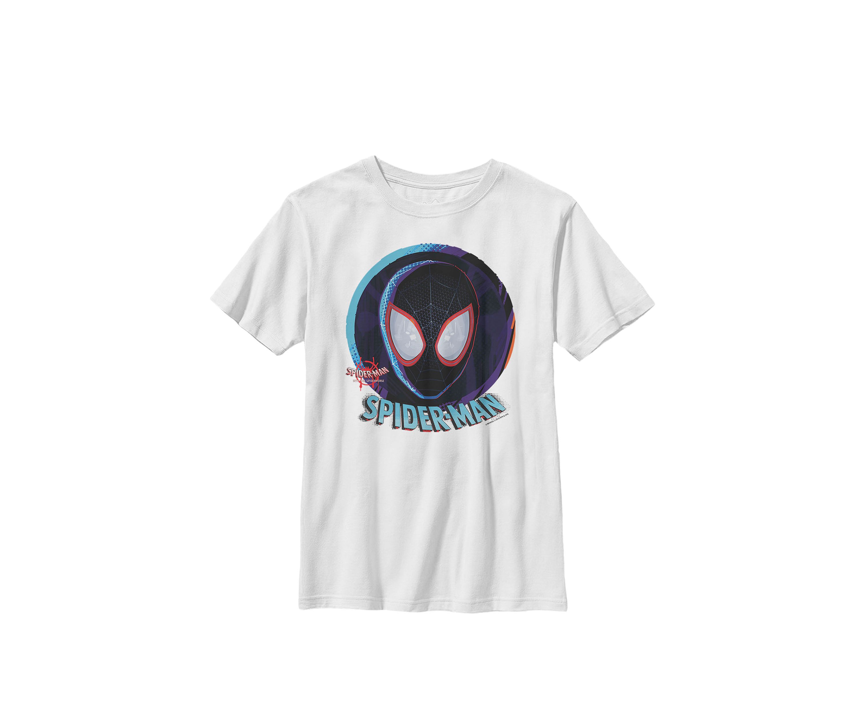 Spiderverse Mask In Sphere Crew Graphic T-Shirt