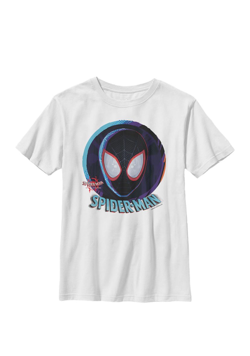 Spiderverse Mask In Sphere Crew Graphic T-Shirt