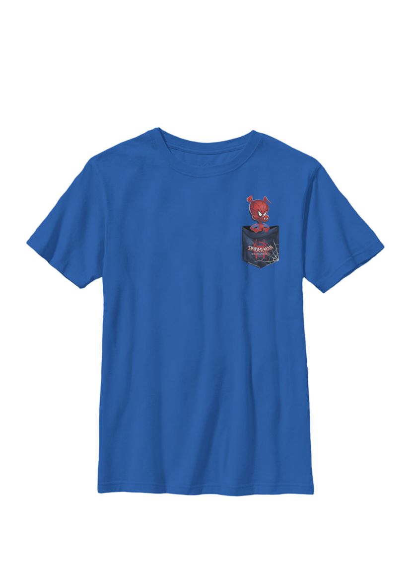  Spiderverse Spider-Ham Pocket Crew Graphic T-Shirt