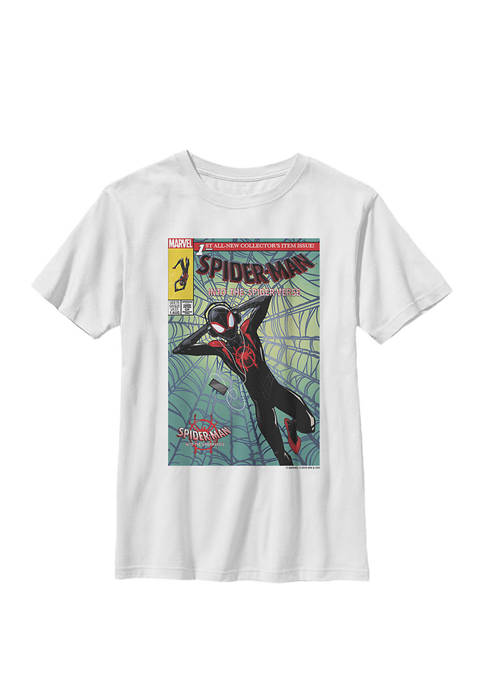  Spiderverse Collectors Comic Cover Crew Graphic T-Shirt