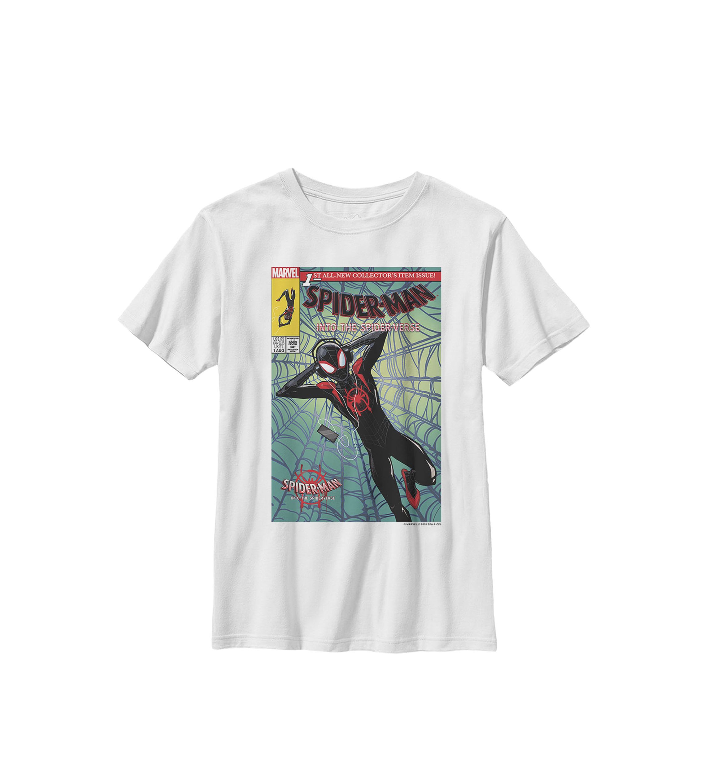  Spiderverse Collectors Comic Cover Crew Graphic T-Shirt