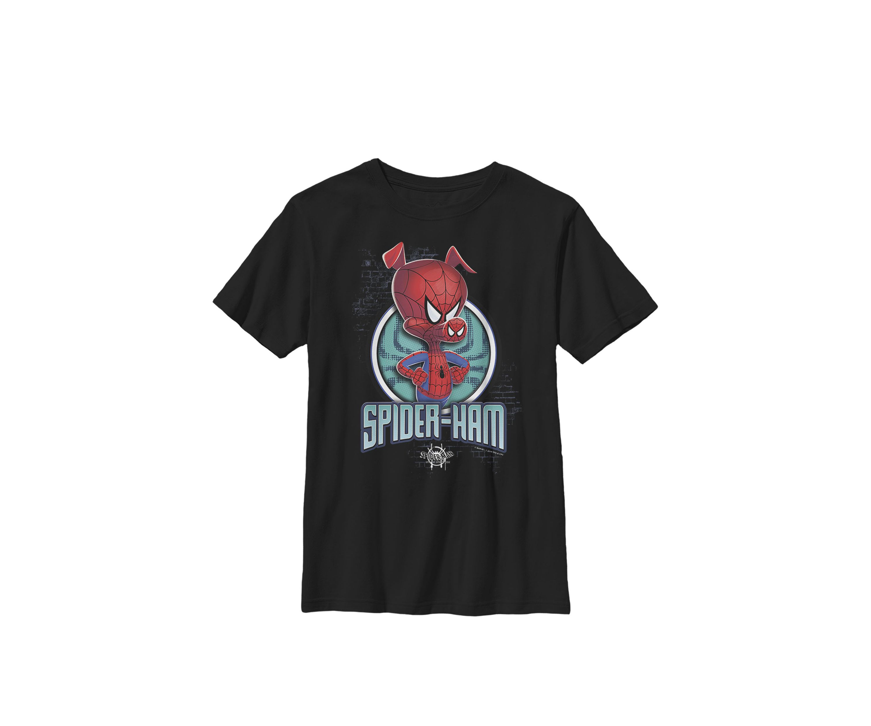 Spiderverse Spider-Ham Pose Crew Graphic T-Shirt