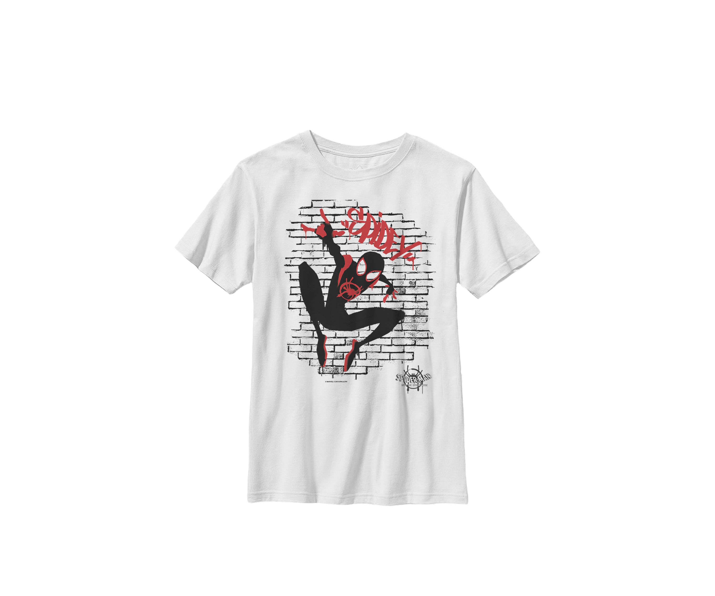  Spiderverse Spider-Man Graffiti Crew Graphic T-Shirt