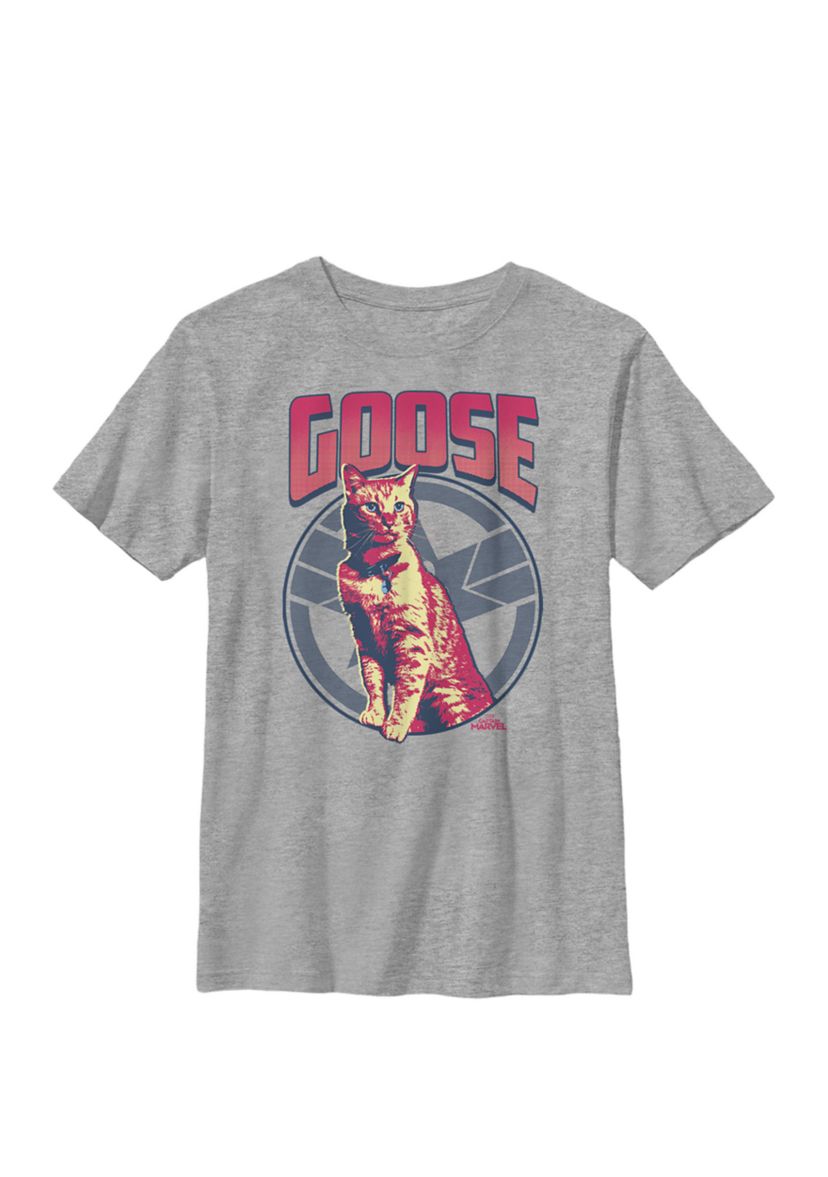 Captain Goose Tonal Portrait Symbol Crew Graphic T-Shirt